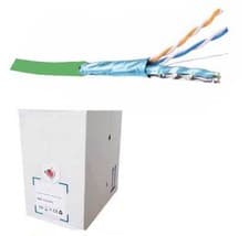 Image of CAT 6a S-FTP STRANDED PATCH CABLE LSZH (305M BOX) - GREEN