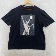 Image of BOSS x Freddie Mercury Graphic T Shirt Mens Black XL "Legend" Quote Tee