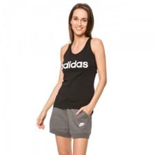 Image of Adidas Women Running Tank Top Vest Essentials Linear Slim Gym Training New