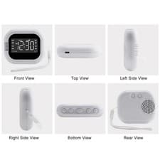 Image of New Vibration Alarm Clock With Dual Alarms Digital White Noise Machine 10