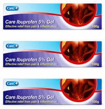 Image of 3 x Ibuprofen 5% Gel 100g - Brands May Vary - UK Pharmacy - Fast Pain Relief