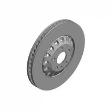 Image of 2x Brake disc Vented 100.3374.75 ZIMMERMANN for AUDI VW