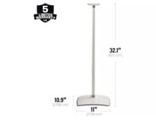 Image of SANUS Speaker Stand fixed Floorstand for Sonos Era 300™ WSSE31 single WhiteBlack