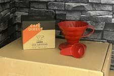 Image of Hario V60 Coffee Dripper VD02 for 1-4 cups Red Brand New Boxed