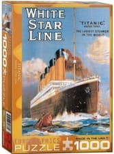 Image of 🧩 NEW Titanic 1000pc Puzzle – Eurographics White Star Line – 68x48cm SEALED 🚢
