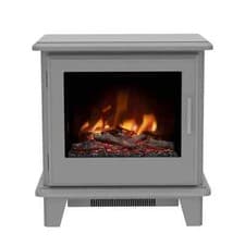 Image of Be Modern Wilmslow 2kW Matt Grey Electric Stove (H)585mm (W)550mm