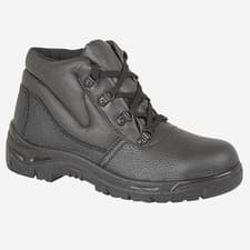 Image of Grafters Condor Mens Leather Work Boots Steel Toe Protective Safety Ankle Black