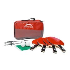 Image of Slazenger Table Tennis Set With 4 Bats, 4 Balls, Net and a Zippered Pouch
