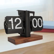 Image of Automatic Turning Mechanical Flip Clock Mechanical Flip Clock Matte Black