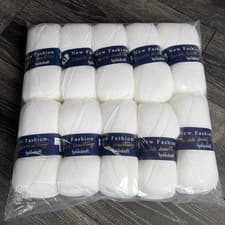 Image of New fashion ~ Double Knitting Yarn ~ 100g X10 balls ~ white