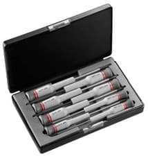 Image of Facom AEF.J3 Micro Tech 8 Piece Flat & Phillips Mini Screwdriver Set Precision