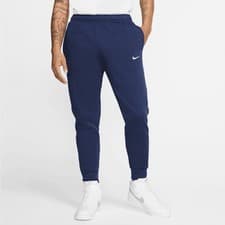 Image of Nike Fleece Navy Joggers Blue Men’s Trackies Gym Workout Size Small 716830 410