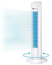 Image of Tower Fan | 31-Inch Cooling Fan | Oscillating 3 Speeds Aroma Function | PureMate