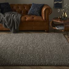 Image of Delilah Wool Pebble 120x170cm Mottled Taupe Rug