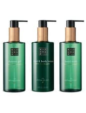 Image of Rituals Jing Sacred Lotus Jujube Hand Wash, Shower Gel & Body Lotion 3 x 300ml
