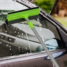 Image of Window Squeegee with Long Handle Highly Absorbent Sponge Cleaning Brush for Car