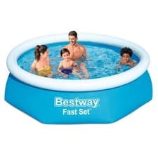 Image of Bestway Fast Set Inflatable Pool Round Garden Pool 8ft x 24in