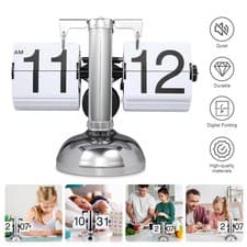 Image of Flip Clock,Flip Desk Clock,Flip Alarm Clock,Retro Flip Clock,Flip Clock Vintage