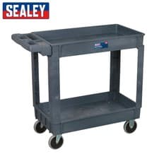 Image of Sealey CX202 Trolley 2-Level Composite Heavy-Duty with handle
