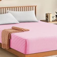 Image of 100% P. Cotton Extra Deep Fitted Sheet 200TC 30cm Elastic Bed Sheet Double, King
