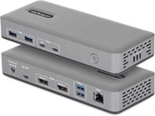 Image of StarTech USB-C Docking Station, Dual 4K 60Hz DisplayPort Dock, 100W PD, 1 GbE
