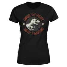 Image of Jurassic Park Black, Classic Twist T-Shirt Women's | Official Licensed | Black