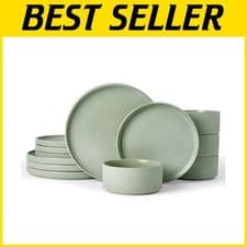 Image of Rustic Stoneware Dinnerware - Microwave & Dishwasher Safe