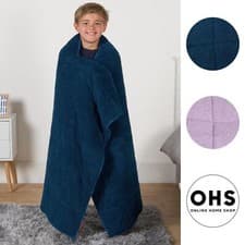 Image of Teddy Fleece Weighted Blanket Kids Anxiety Stress Relief Sleep Bed Soft Throw