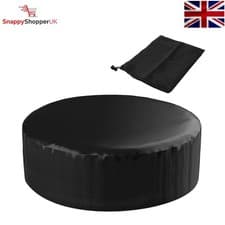 Image of Luxury Black Thermal Hot Tub Cover 215x70 cm - Full Coverage & Tear Resistant