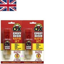 Image of Multi-Purpose Super Epoxy Adhesive - 2X Extra Strong 16-Hour Cure, Clear Syringe