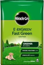 Image of Miracle Gro Evergreen Fast Green Thicker Lawn Food Grass Feed Garden 400m² 14kg