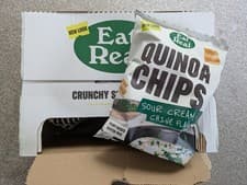 Image of Eat Real Quinoa Chips Sour Cream and Chive (Gluten Free) - 8 x 90g large packets