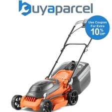 Image of Flymo 36V EasiStore 340R Cordless Lawnmower Mower 34cm Twin 18v / 36v Bare Bosch