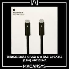 Image of Original Apple Thunderbolt 4 Pro 1.8M USB Cable - MN713ZMA Retail Pack