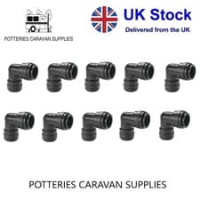 Image of JOHN GUEST 12MM SPEEDFIT FITTING 12MM JG PUSHFIT 10 X EQUAL ELBOW PM0312E WS1203