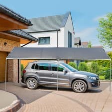 Image of 3m x 6m Heavy Duty Carport Garage Car Shelter Galvanized Steel Open Tent