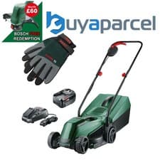 Image of Bosch EasyMower 18v 18V-32-200 18V 32cm Cordless Push Lawn Mower 32cm & Gloves