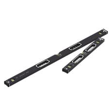 Image of Stabila 196-2 Dark Shadow Spirit Level Twin Pack Set 61 & 122cm Limited Edition