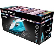 Image of Russell Hobbs 25580 My Iron Steam Iron 1800W 0.26L Water Tank - Blue and White