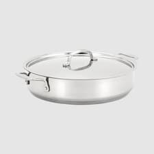 Image of Stellar 28cm.sauteuse Pan 7000,non Stick STAINLESS STEEL TWIN HANDLES