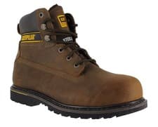 Image of Mens Caterpillar Holton SB Safety Steel Toe Cap Lace Up Work Boots Sizes 6 to 15