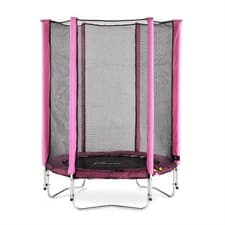 Image of Plum 4ft Pink Junior Springsafe Trampoline and Enclosure
