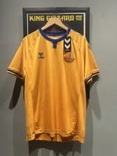 Image of Everton Away Football Shirt Hummel 2020/21 Kit Top Men's XL Gold 13