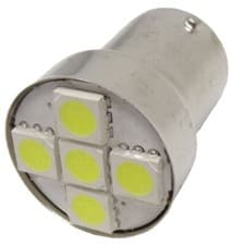 Image of DBG 100.LED207/2 R5W LED207 12V 5W BA15s 5-LED Bayonet Bulb - Pack of 2