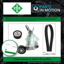 Image of Drive Belt Kit fits MERCEDES B180 W246 1.8D 11 to 14 OM651.901 Set INA Quality