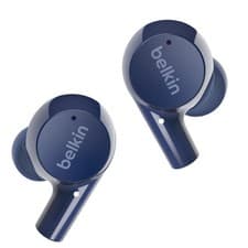 Image of Belkin Bluetooth Earbuds - Blue, Water Resistance, 24Hr, Clear-Call, Deep Sound