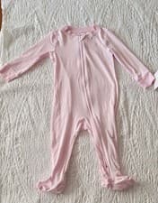 Image of Nike Pink/White Striped Romper, Size 9 MO, New With Tags