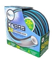 Image of FloPro Cobra 3X Expanding Garden Hose 25m 82ft Flexible Pipe SuperGrip