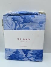 Image of Ted Baker London Landscape Toile Oxford Blue Pillowcase x 1 100% Cotton.