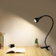 Image of LED USB Clamp Clip On Flexible Desk Light Bed Reading Table Study Night Lamp UK